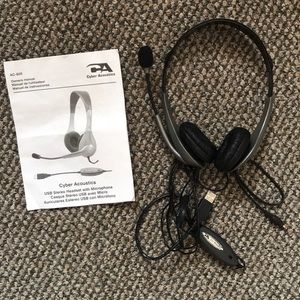 Cyber Acoustics USB Stereo Headset w/Microphone